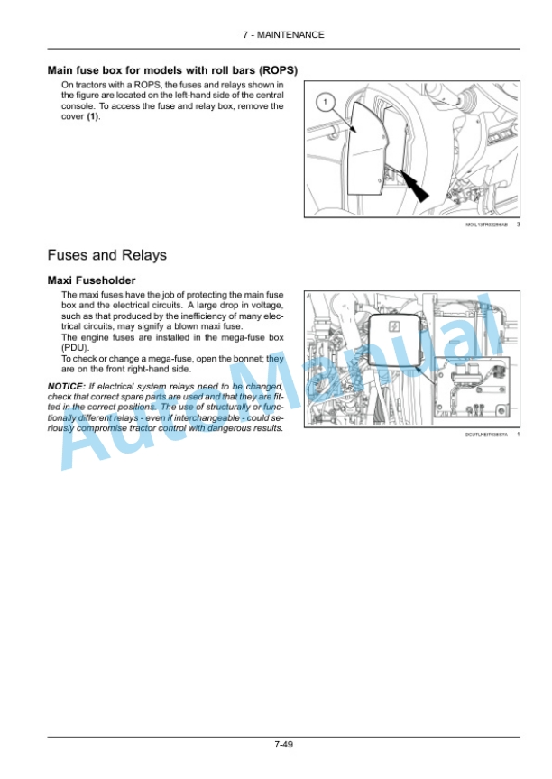 New Holland T4.55, T4.65, T4.75 PowerStar Series Tractor Operation and Maintenance Manual 48071747-5