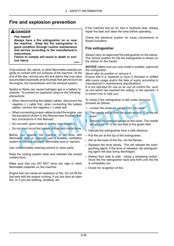Alternative view of New Holland T4.55, T4.65, T4.75 PowerStar Series Tractor Operation and Maintenance Manual 48129102