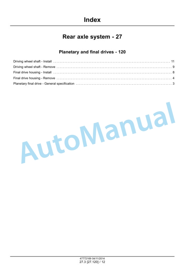 Alternative view of New Holland T4.55, T4.65, T4.75 PowerStar Series Tractor Service Manual 47772169