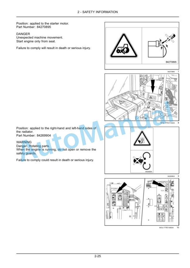 Alternative view of New Holland T4.55, T4.65, T4.75 Tractor Operation and Maintenance Manual 51519284