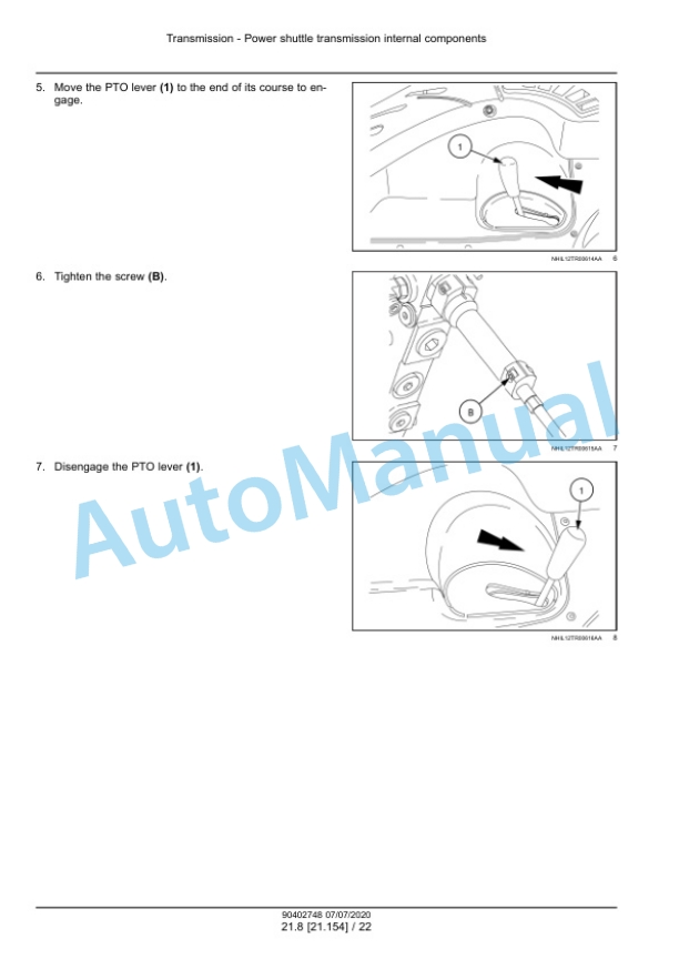 Alternative view of New Holland T4.55S, T4.65S, T4.75S Tractor Service Manual 90402748