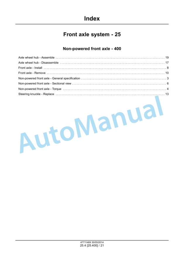 Alternative view of New Holland T4.75 PowerStar Tier 4B Final Tractor Service Manual 47711469