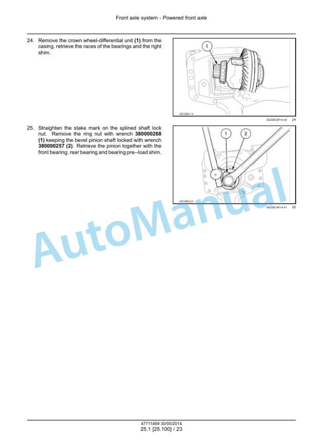 Alternative view of New Holland T4.75 PowerStar Tier 4B Final Tractor Service Manual 47712632