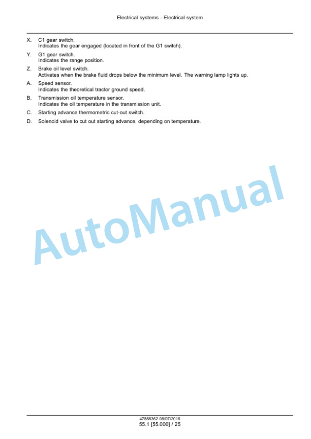 New Holland T4.75F, T4.85F, T4.95F, T4.105F Tier 3 Tractor Service Manual 48017751-2