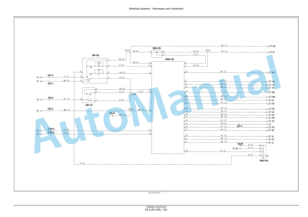 New Holland T4.75F, T4.85F, T4.95F, T4.105F Tier 3 Tractor Service Manual 48017752-3