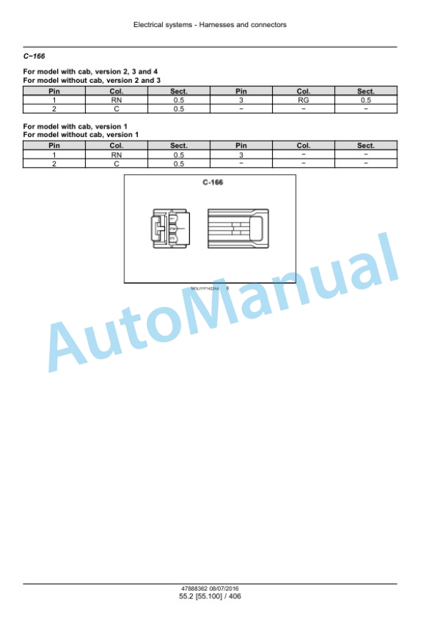 New Holland T4.75F, T4.85F, T4.95F, T4.105F Tier 3 Tractor Service Manual 48017753-4