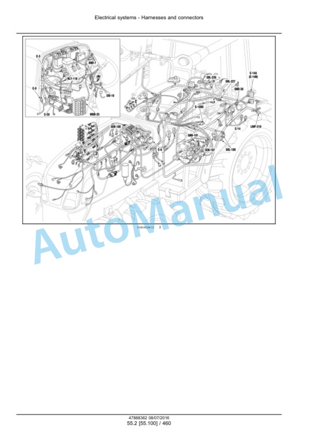 New Holland T4.75F, T4.85F, T4.95F, T4.105F Tier 3 Tractor Service Manual 48017753-5