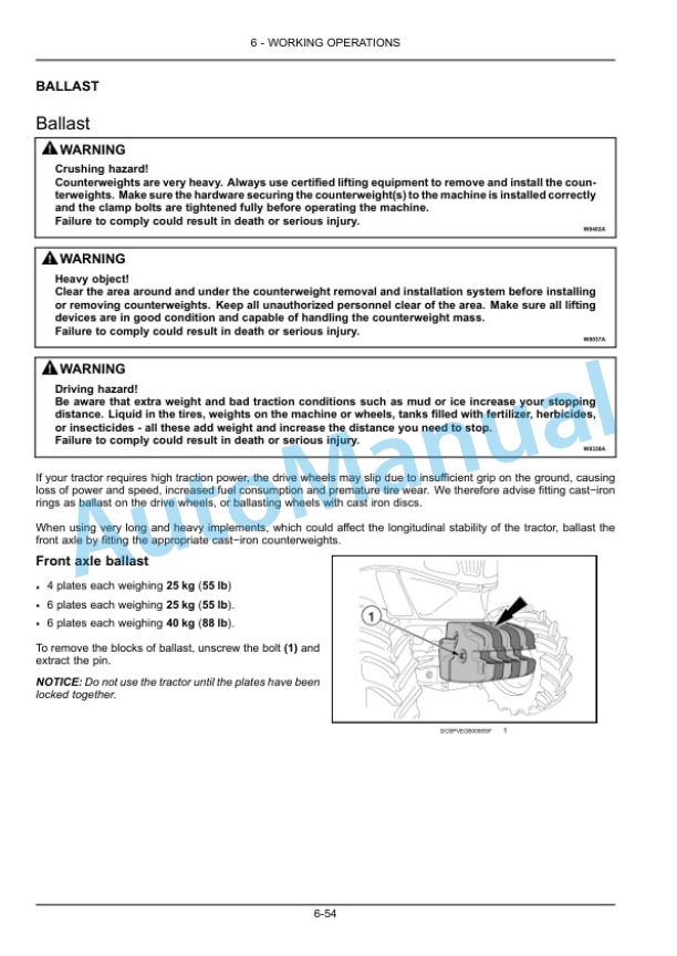 New Holland T4.75F, T4.85F, T4.95F, T4.105F Tractor Operation and Maintenance Manual 47768217-4