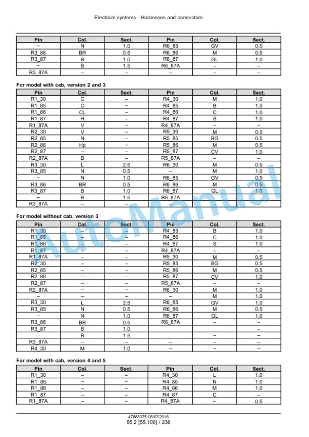 New Holland T4.75V, T4.85V, T4.95V, T4.105V Tier 3 Tractor Service Manual 48038299-2
