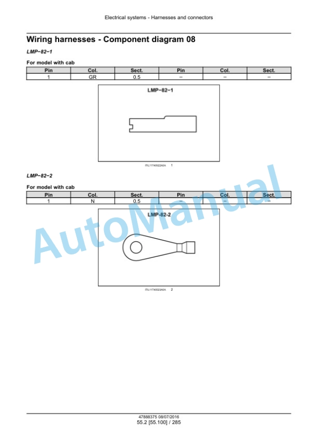 New Holland T4.75V, T4.85V, T4.95V, T4.105V Tier 3 Tractor Service Manual 48038299-3