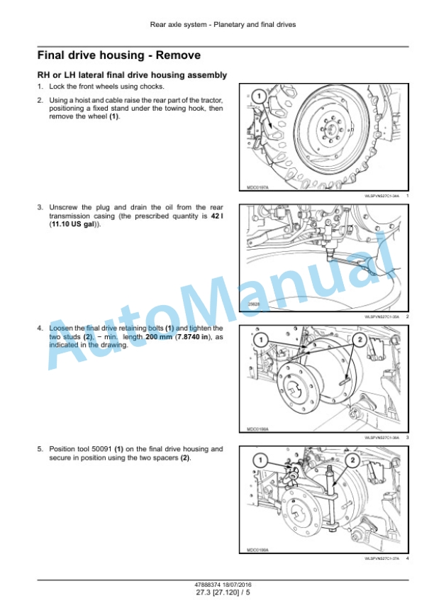 Alternative view of New Holland T4.75V, T4.85V, T4.95V, T4.105V Tractor Service Manual 47888374