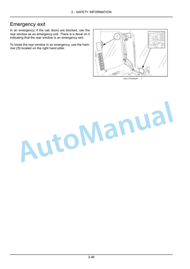 New Holland T4.80F, T4.90F, T4.100F, T4.110F Tractor Operation and Maintenance Manual 47847495-2