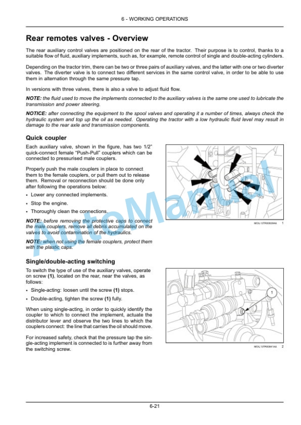 Alternative view of New Holland T4.80F, T4.90F, T4.100F, T4.110F Tractor Operation and Maintenance Manual 48042327