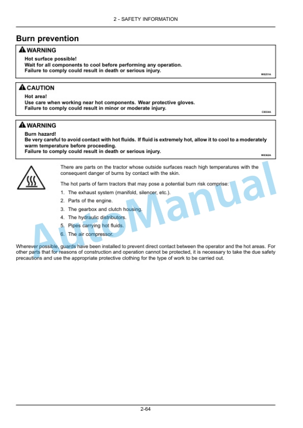 Alternative view of New Holland T4.80F, T4.90F, T4.100F, T4.110F Tractor Operation and Maintenance Manual 51602020