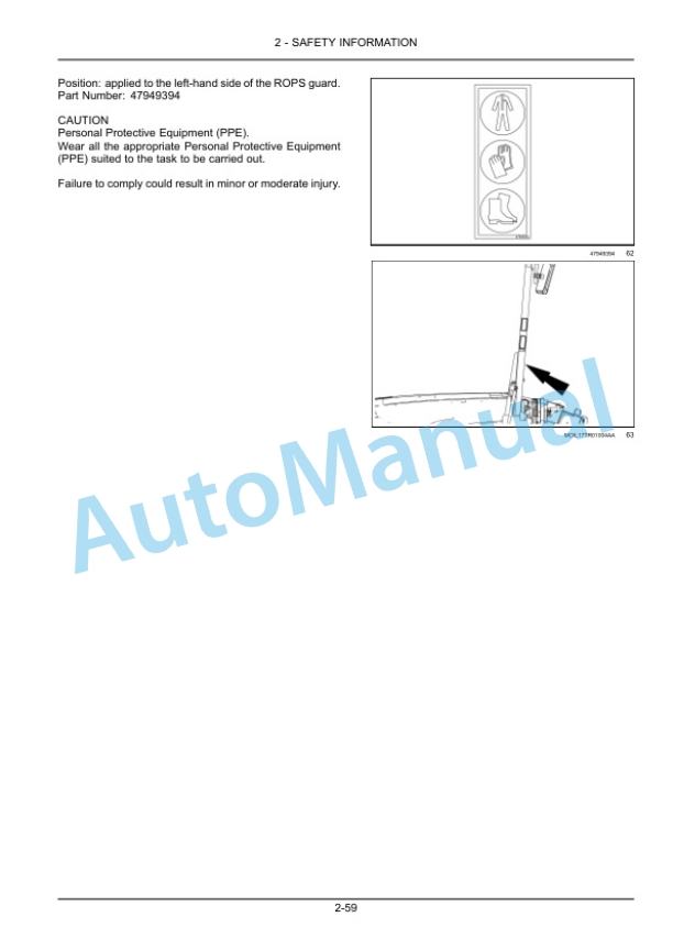 Alternative view of New Holland T4.80LP, T4.90LP, T4.100LP, T4.110LP Tractor Operation and Maintenance Manual 51587130
