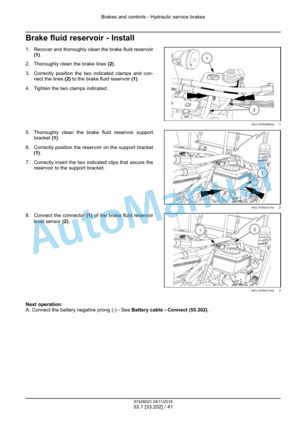 Alternative view of New Holland T4.80V, T4.90V, T4.100V, T4.110V Tier 4A Interim Tractor Service Manual 51526023
