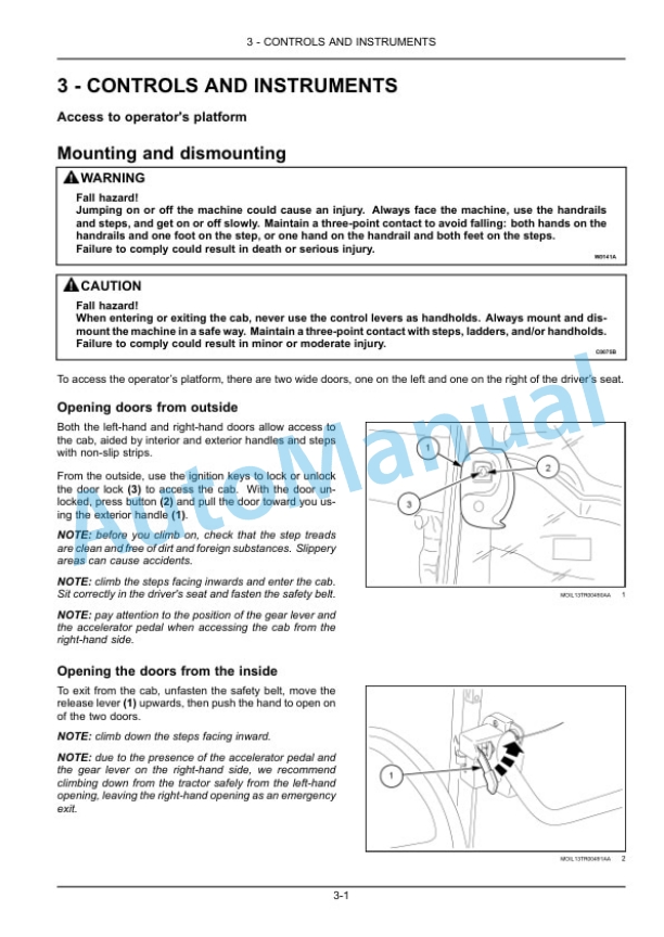 Alternative view of New Holland T4.80V, T4.90V, T4.100V, T4.110V Tractor Operation and Maintenance Manual 51601881