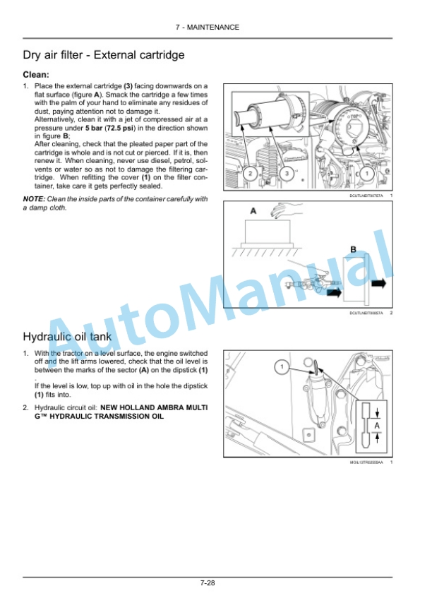 New Holland T4.85, T4.95, T4.105, T4.115 Tractor Operation and Maintenance Manual 47604535-4