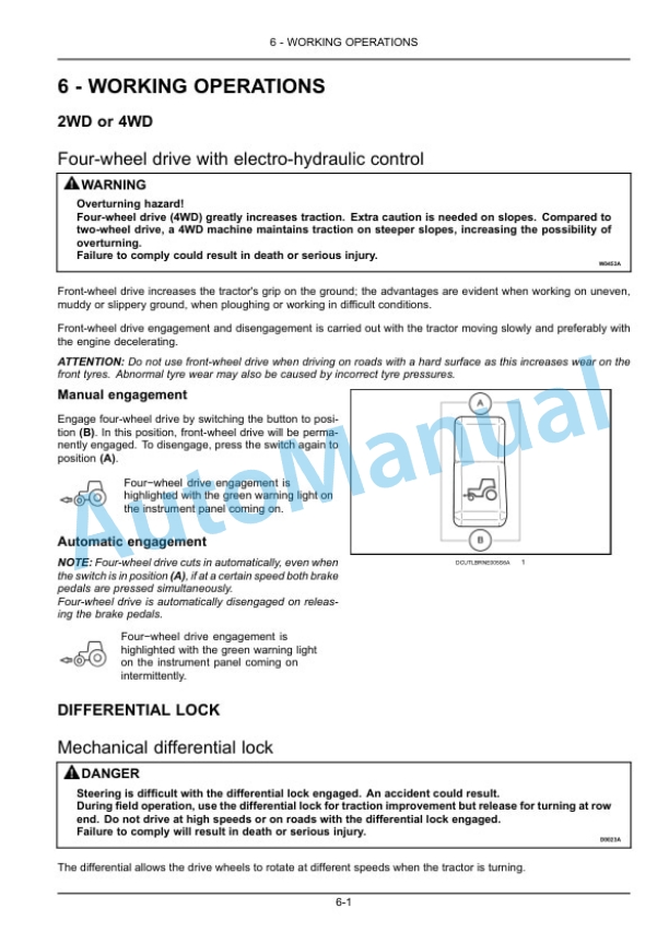 New Holland T4.85, T4.95, T4.105 Tractor Operation and Maintenance Manual 47435555-3