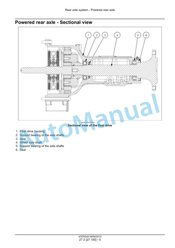 Alternative view of New Holland T4.90, T4.100, T4.110, T4.120 Tier 4B Final Tractor Service Manual 47899694
