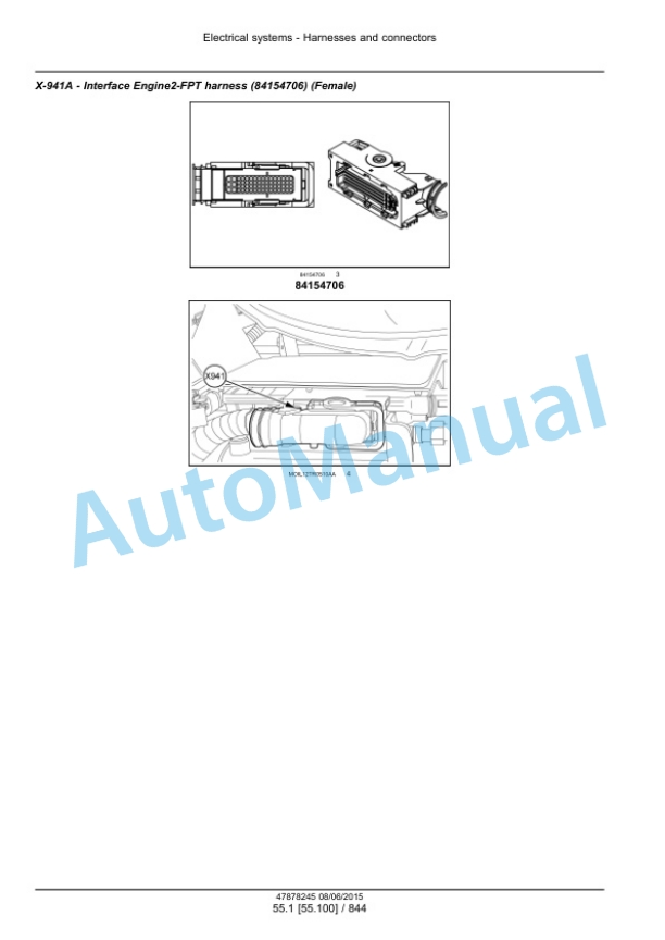 New Holland T4.90, T4.100, T4.110, T4.120 Tier 4B Final Tractor Service Manual 47899698-4