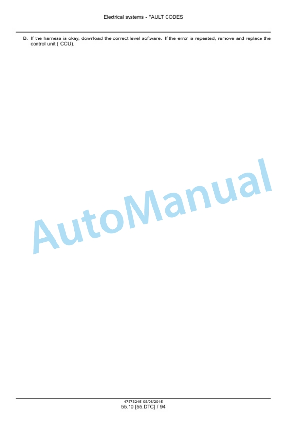 New Holland T4.90, T4.100, T4.110, T4.120 Tier 4B Final Tractor Service Manual 47899700-2