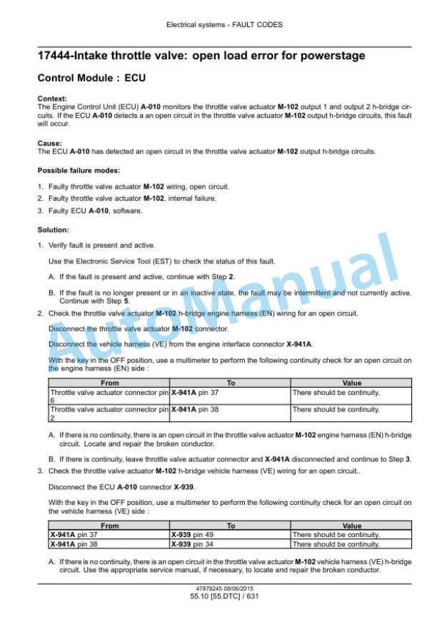 New Holland T4.90, T4.100, T4.110, T4.120 Tier 4B Final Tractor Service Manual 47899701-3
