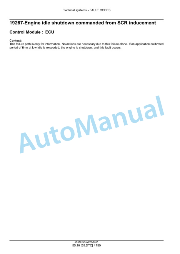 New Holland T4.90, T4.100, T4.110, T4.120 Tier 4B Final Tractor Service Manual 47899701-5