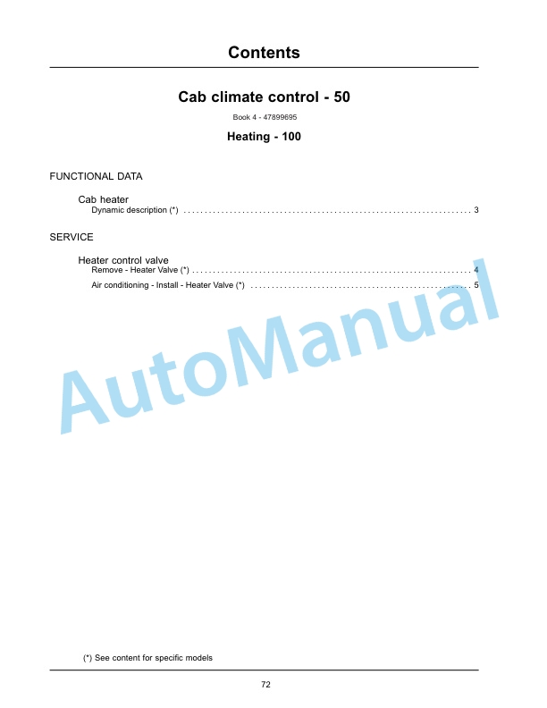 New Holland T4.90, T4.100, T4.110, T4.120 Tier 4B Final Tractor Service Manual 47899703-4