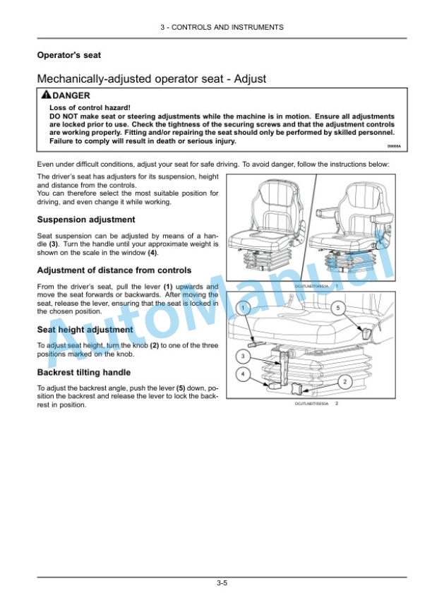 New Holland T4.90, T4.100, T4.110, T4.120 Tractor Operation and Maintenance Manual 47945453-2