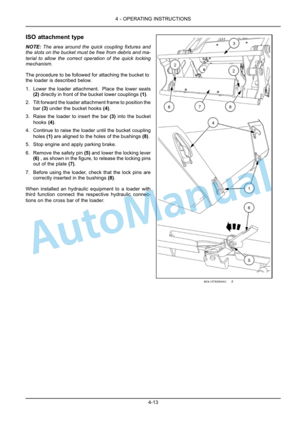 New Holland T4.90, T4.100, T4.110, T4.120 Tractor Operation and Maintenance Manual 47945453-3