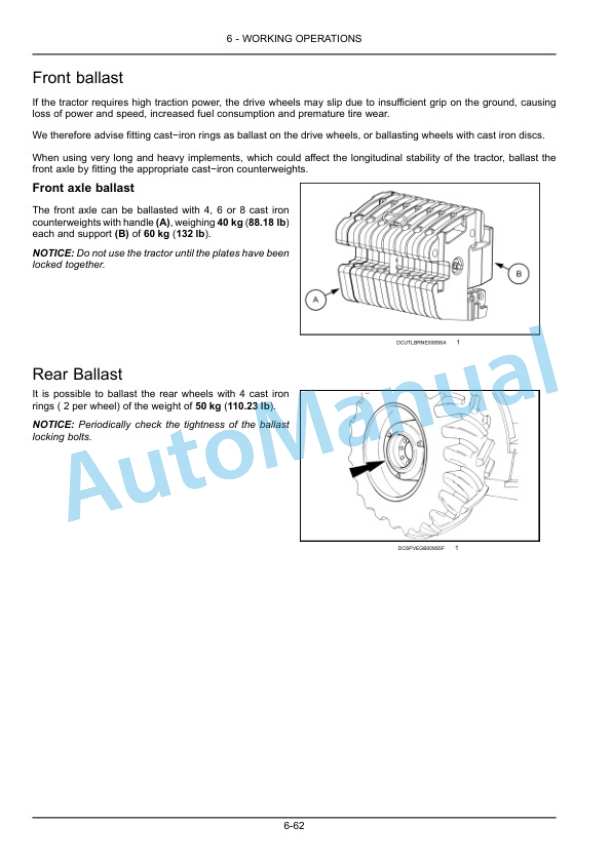 New Holland T4.90, T4.100, T4.110, T4.120 Tractor Operation and Maintenance Manual 47945453-4