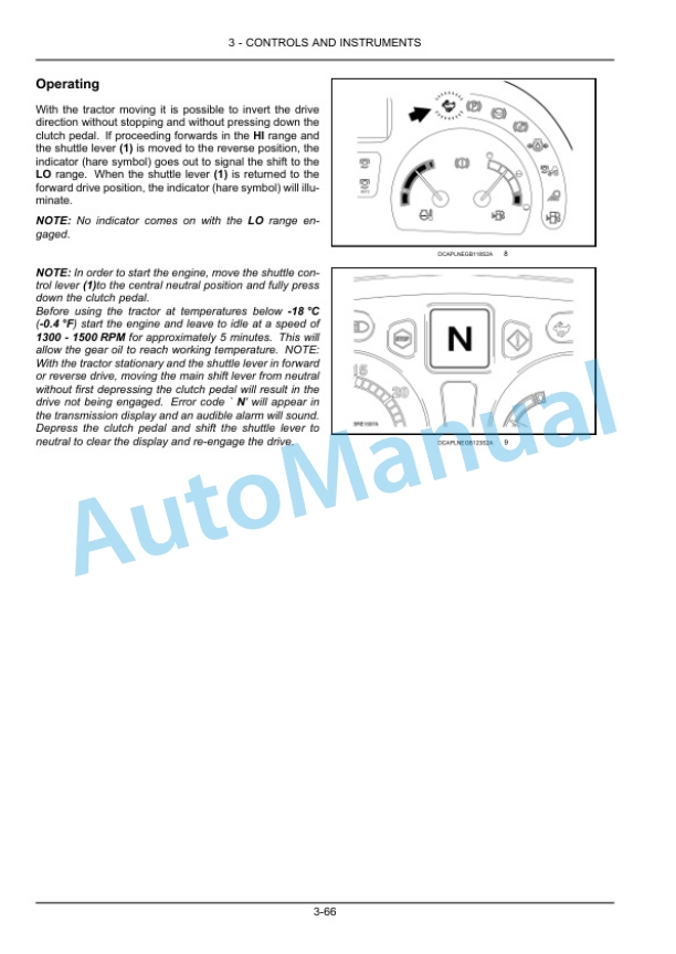 New Holland T5030, T5040, T5050, T5060, T5070 Tractor Operation and Maintenance Manual 47767853-3