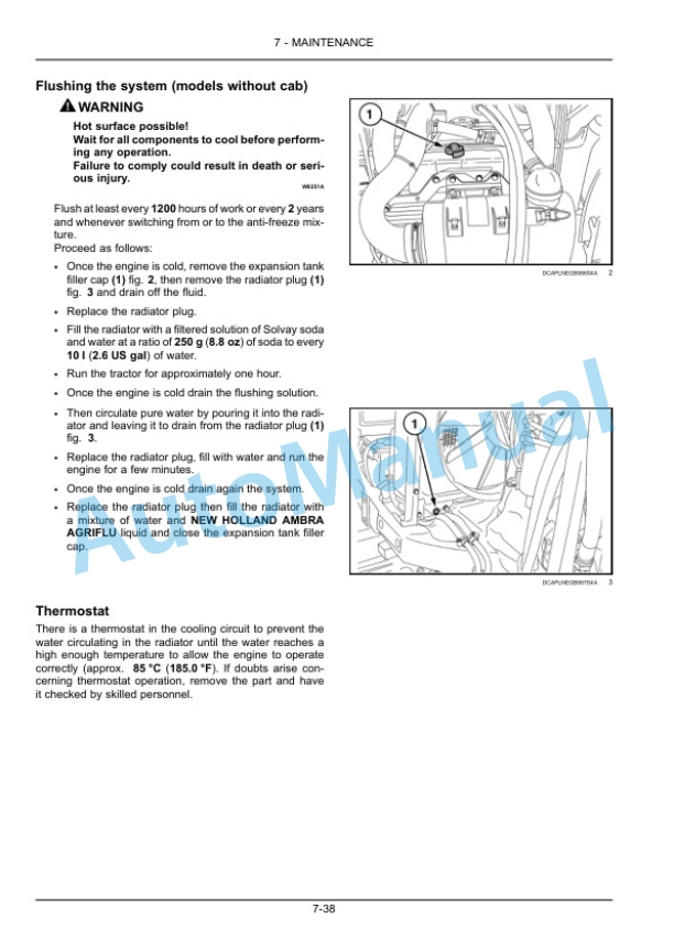 New Holland T5030, T5040, T5050, T5060, T5070 Tractor Operation and Maintenance Manual 47767853-5