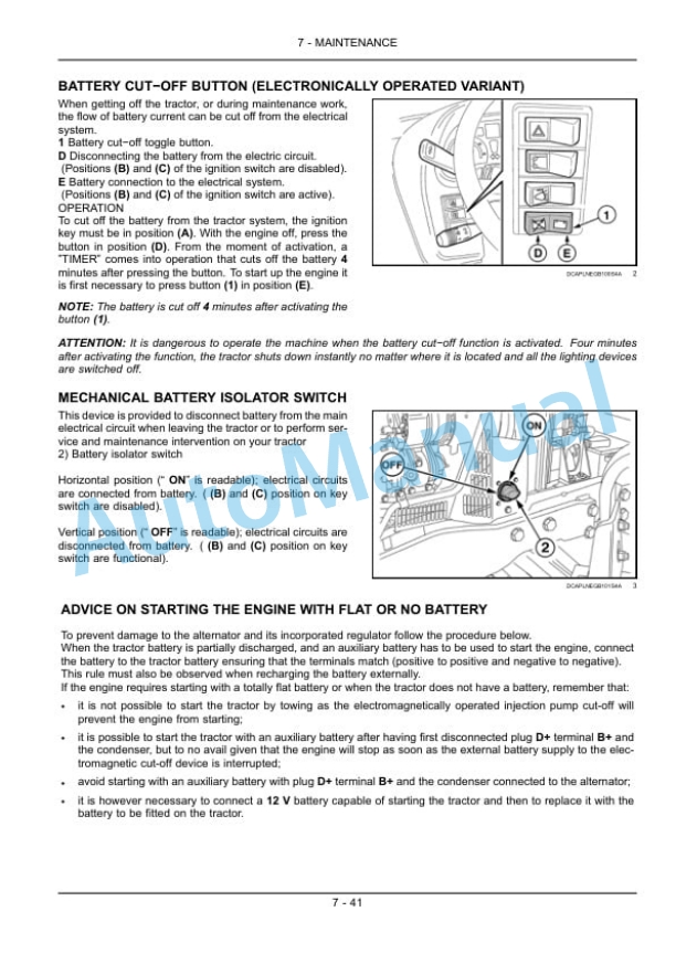 New Holland T5030, T5040, T5050, T5060, T5070 Tractor Operation and Maintenance Manual 84474632-5