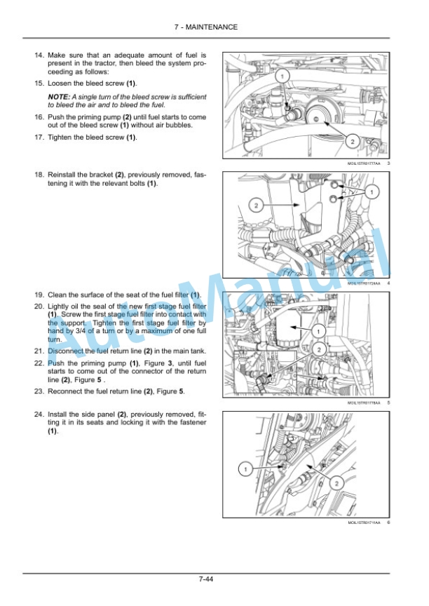 New Holland T5.100, T5.110, T5.120 Electro Command Tractor Operation and Maintenance Manual 48073640-5