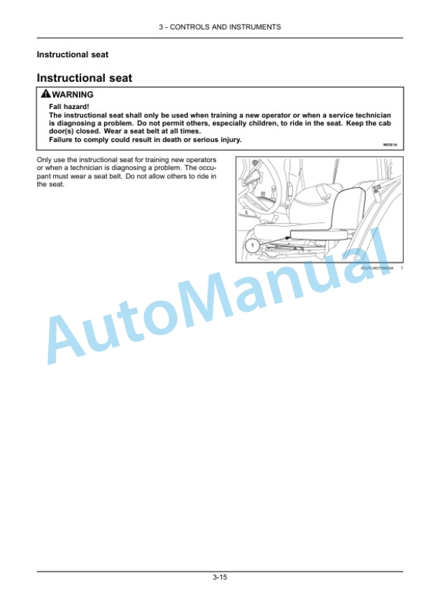 Alternative view of New Holland T5.110, T5.120 Electro Command Tractor Operation and Maintenance Manual 51517456