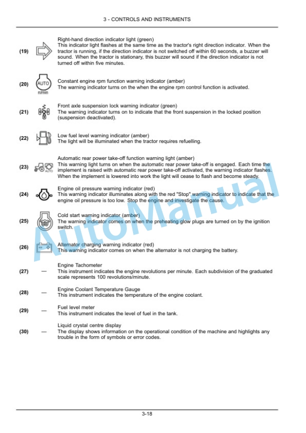 Alternative view of New Holland T5.110, T5.120 Electro Command Tractor Operation and Maintenance Manual 51537376