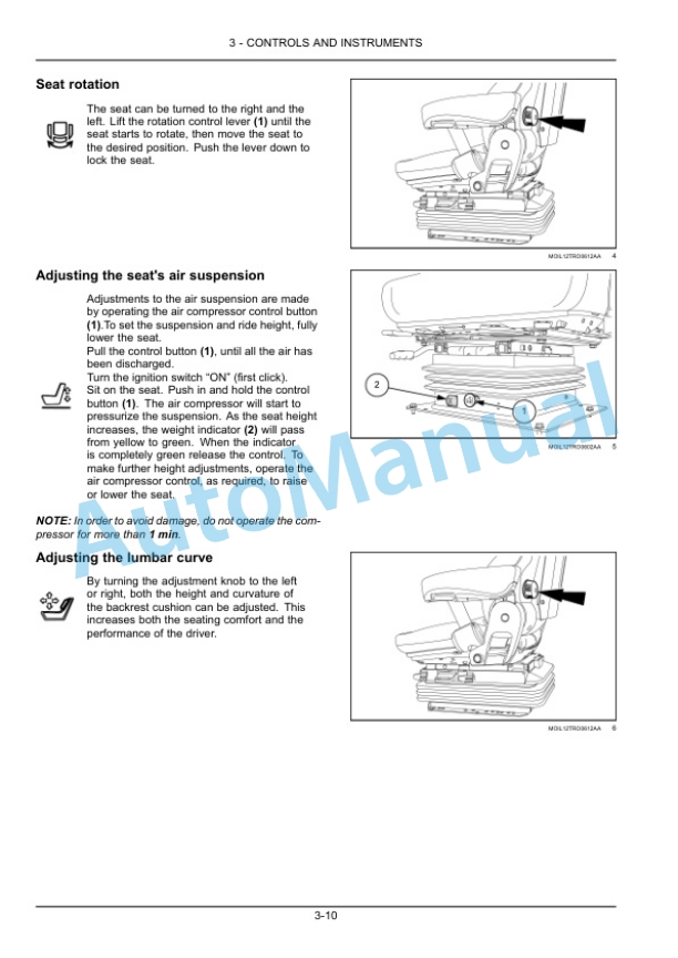 Alternative view of New Holland T5.75, T5.85, T5.95, T5.105, T5.115 Tractor Operation and Maintenance Manual 51594048