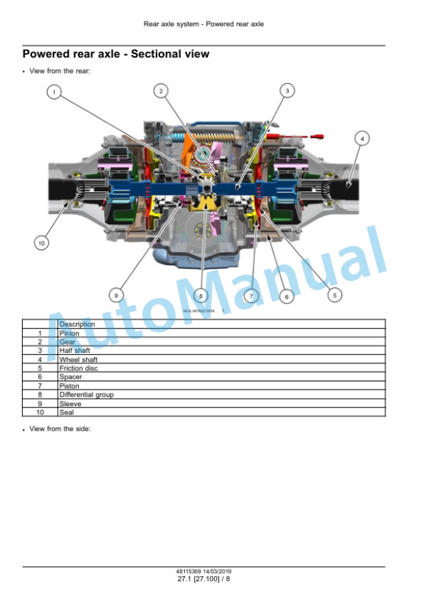 Alternative view of New Holland T5.75, T5.85, T5.95, T5.105, T5.115 Tractor Service Manual 48115369
