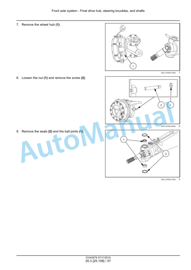 Alternative view of New Holland T5.90, T5.100, T5.110, T5.120 Tier 4B Final Tractor Service Manual 51543579