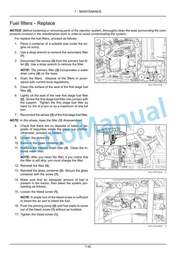 New Holland T5.95, T5.105, T5.115 Electro Command Tractor Operation and Maintenance Manual 48073041-5