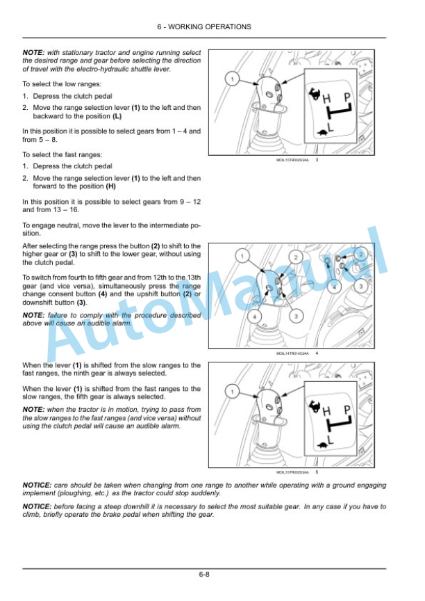 New Holland T5.95, T5.105, T5.115 Electro Command Tractor Operation and Maintenance Manual 48073064-3