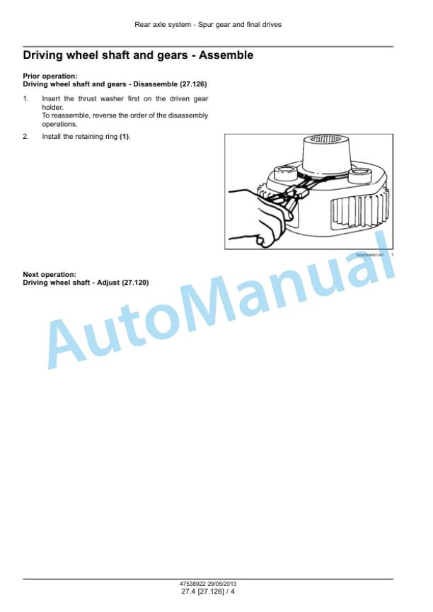 Alternative view of New Holland T5.95, T5.105, T5.115 Electro Command Tractor Service Manual 47538922
