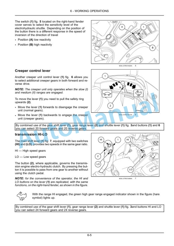 New Holland T5.95, T5.105, T5.115 Tractor Operation and Maintenance Manual 47874245-3