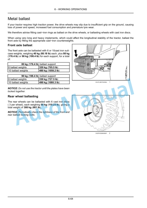 New Holland T5.95, T5.105, T5.115 Tractor Operation and Maintenance Manual 47874245-4