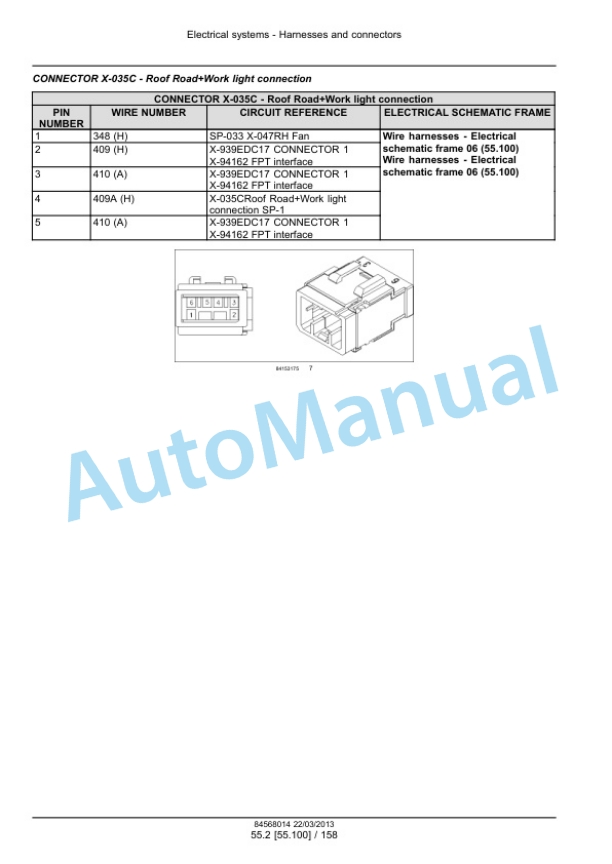 New Holland T5.95, T5.105, T5.115 Tractor Service Manual 47505944-3