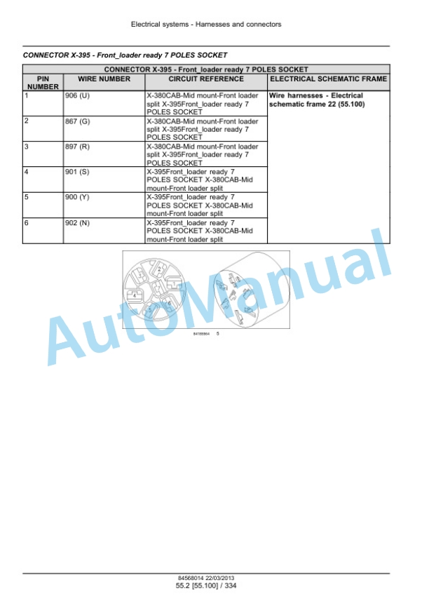 New Holland T5.95, T5.105, T5.115 Tractor Service Manual 47505944-5