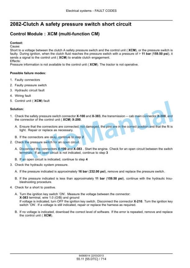 New Holland T5.95, T5.105, T5.115 Tractor Service Manual 47505948-4