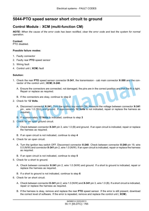New Holland T5.95, T5.105, T5.115 Tractor Service Manual 47505948-5